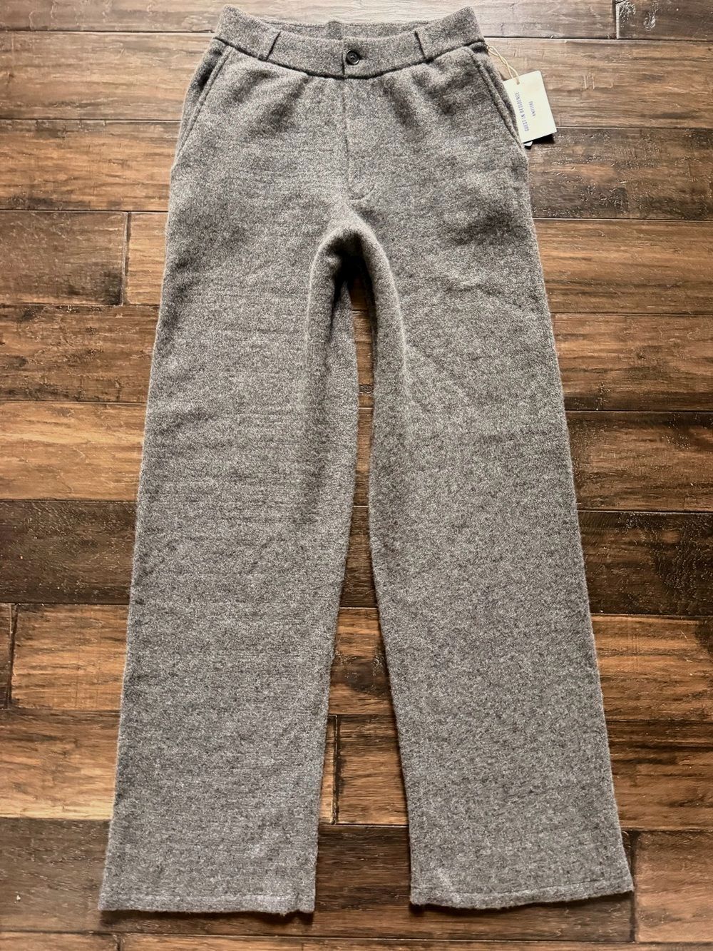 GUEST IN RESIDENCE Gorgeous Heather Gray Cashmere Trouser Pants Sz S NWT $745!!